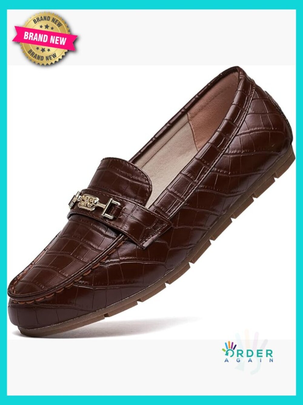Slip On Loafers Comfortable Walking Flats Work Shoes Chunky Sole Classic Style